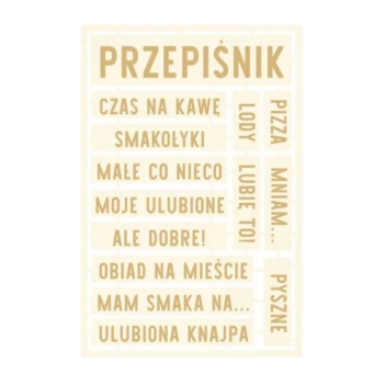 Piatek Around the Table Light Chipboard Die-Cuts Polish

