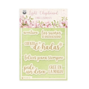 Die-Cuts Light Chipboard Shaker Base Believe in Fairies P13