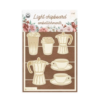 Die-Cuts Light Chipboard Coffee Break P13