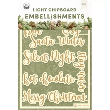 SUPER OFERTA **40%** Die-Cuts Light Chipboard #06 Cosy Winter P13