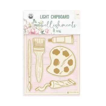 Die-Cuts Light Chipboard #01 Let Your Creativity Bloom P13