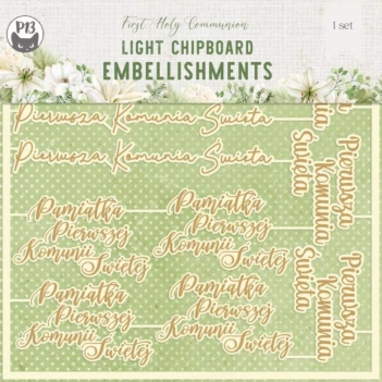 Die-Cuts Light Chipboard First Holy Communion 03 P13