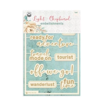 Die-cuts Light Chipboard 07 Travel Journal P13
