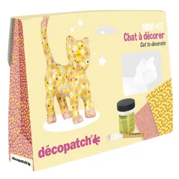 Décopatch Mini kit Pappmaché Katze
