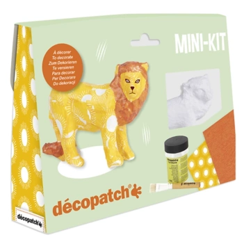 Mini kit león de papel maché Décopatch