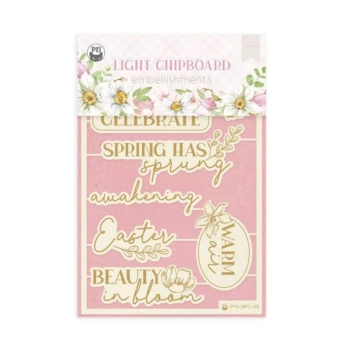 Die-Cuts Light Chipboard frases Spring is calling P13