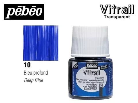 Peinture sur verre Vitrail - 50 mL - Bleu cie - Scrapmalin