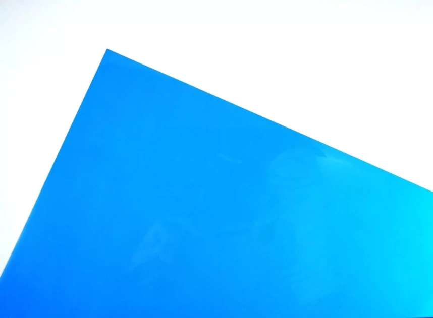 Set di 10 fogli di acetato blu per stencil A4