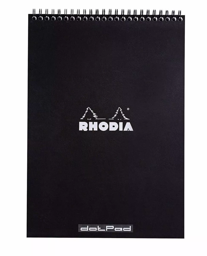 Carnet de Notes - Pages avec pointillés - A4 - Noir RHODIA Web