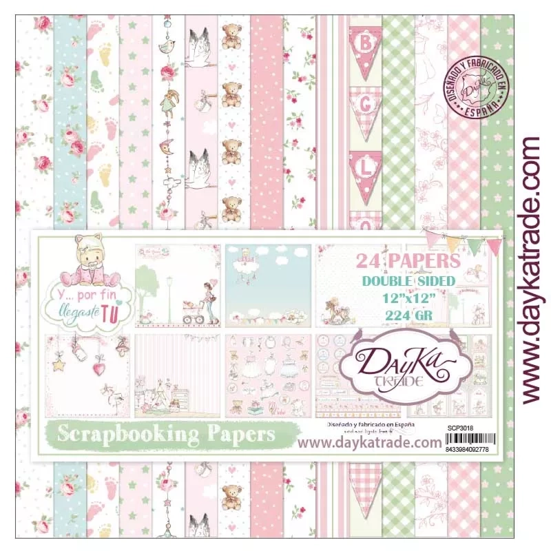 Dayka And Then… You Finally Arrived, My Baby Girl Paper Pad 30x30cm