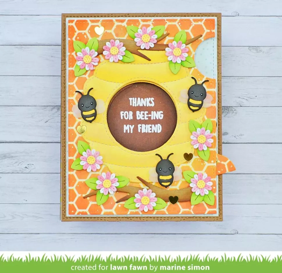 Lawn Fawn Transparante Stempels Hive Five