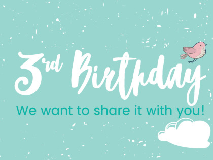 We're celebrating our birthday!