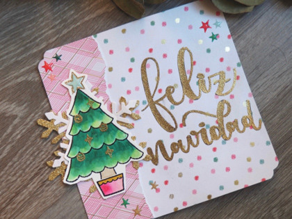 Lettering con embossing en caliente