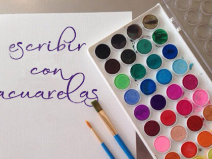 How to write with watercolours