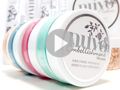Técnicas con NUVO Embellishment Mousse y Gilding Flakes ▷ K-mono