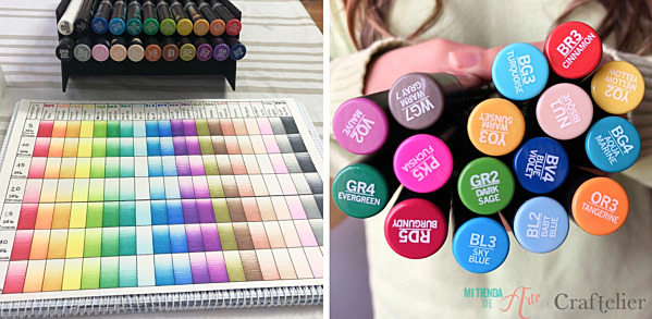 Indications pour colorier avec vos feutres Chameleon