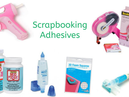 Scrapbooking adhesives