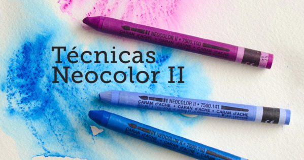 5 técnicas con Neocolor II - Mixed Media