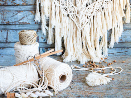 The trendiest technique is macramé