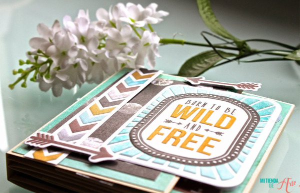Tutorial de scrapbooking: mini álbum Teal