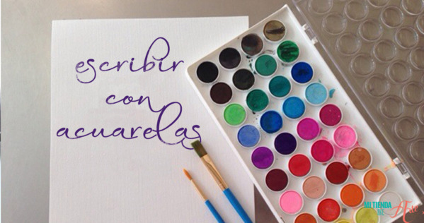Wie man mit Aquarellfarben Schreibt