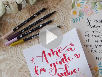 Le lettering, c'est quoi ? Première classe : Les Tombow