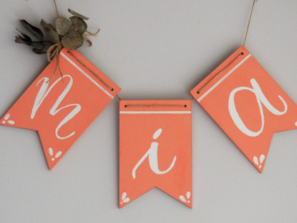 Tutorial lettering: cómo decorar unos banderines