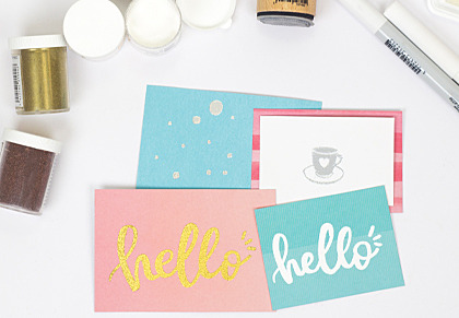 How to emboss step by step