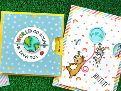 Make interactive projects with Lawn Fawn's Reveal Wheels
