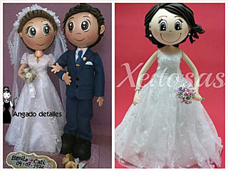 Las mejores fofuchas de boda en Pinterest