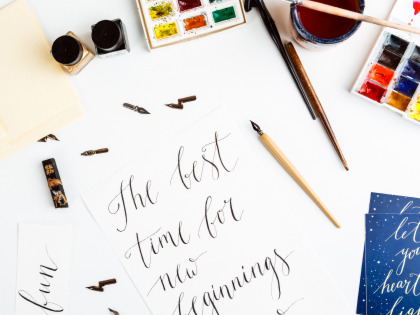 Guía de caligrafía para principiantes